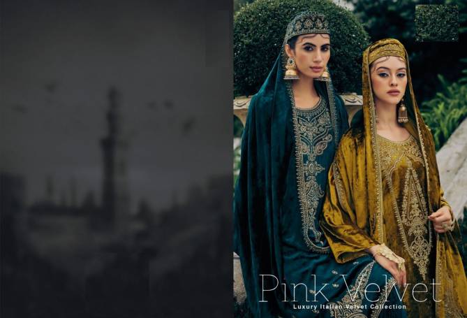 Pink Velvet By Ibiza Velvet Designer Pakistani Suit Catalog